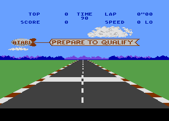 Pole Position title screen for Atari 5200